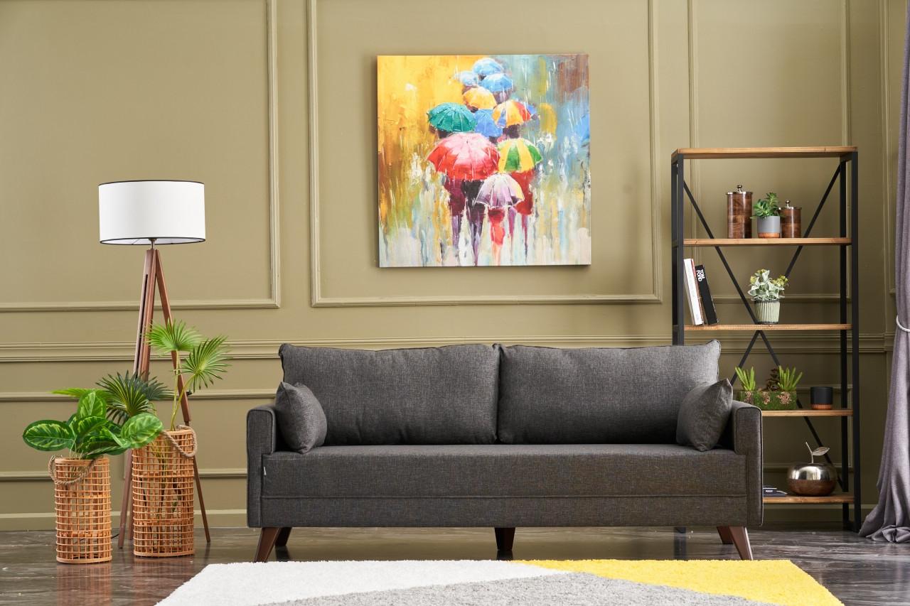 Atelier del Sofa Trosed Bella 208x85x81cm Antracit