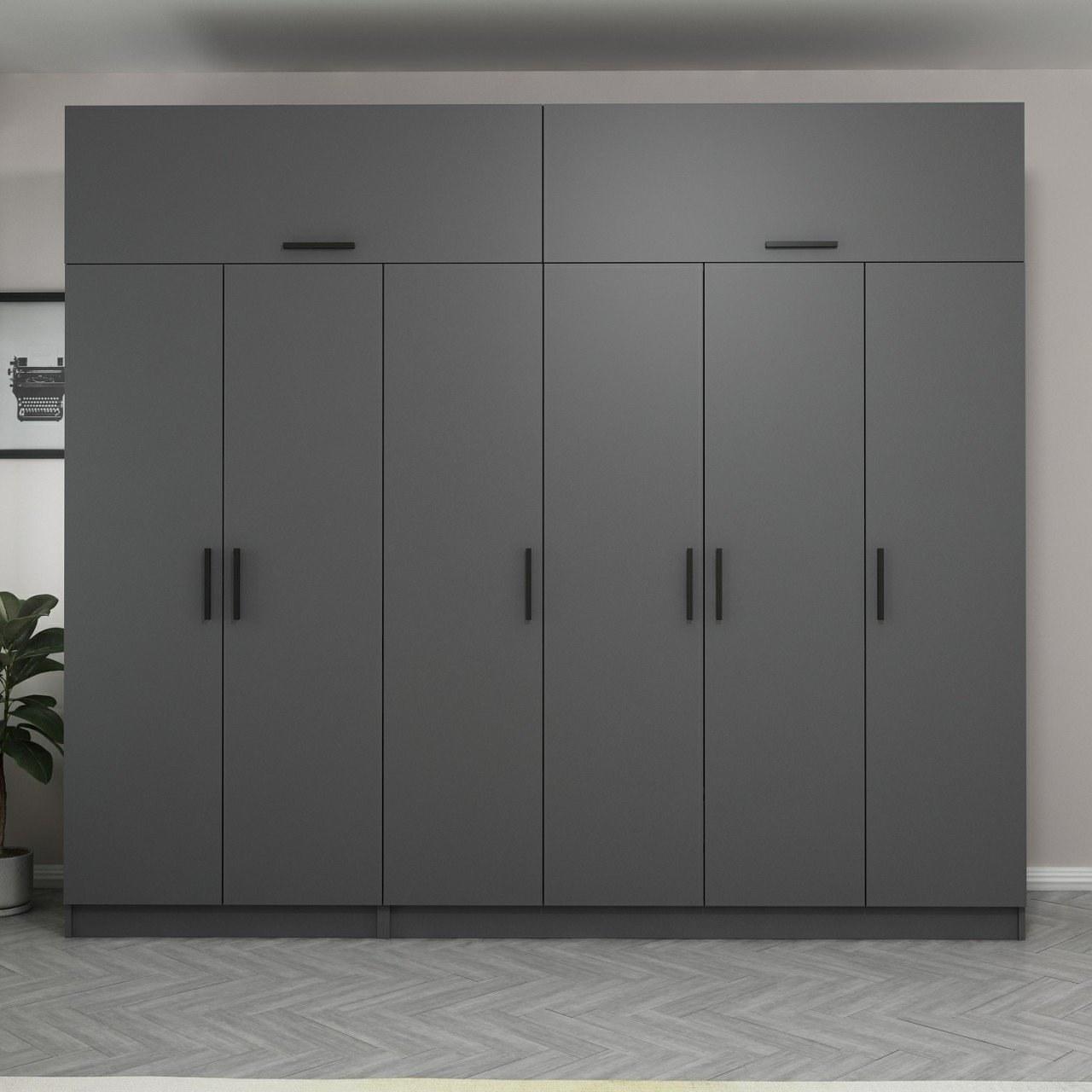 Hanah home Ormar Kale 270x235x52cm Antracit