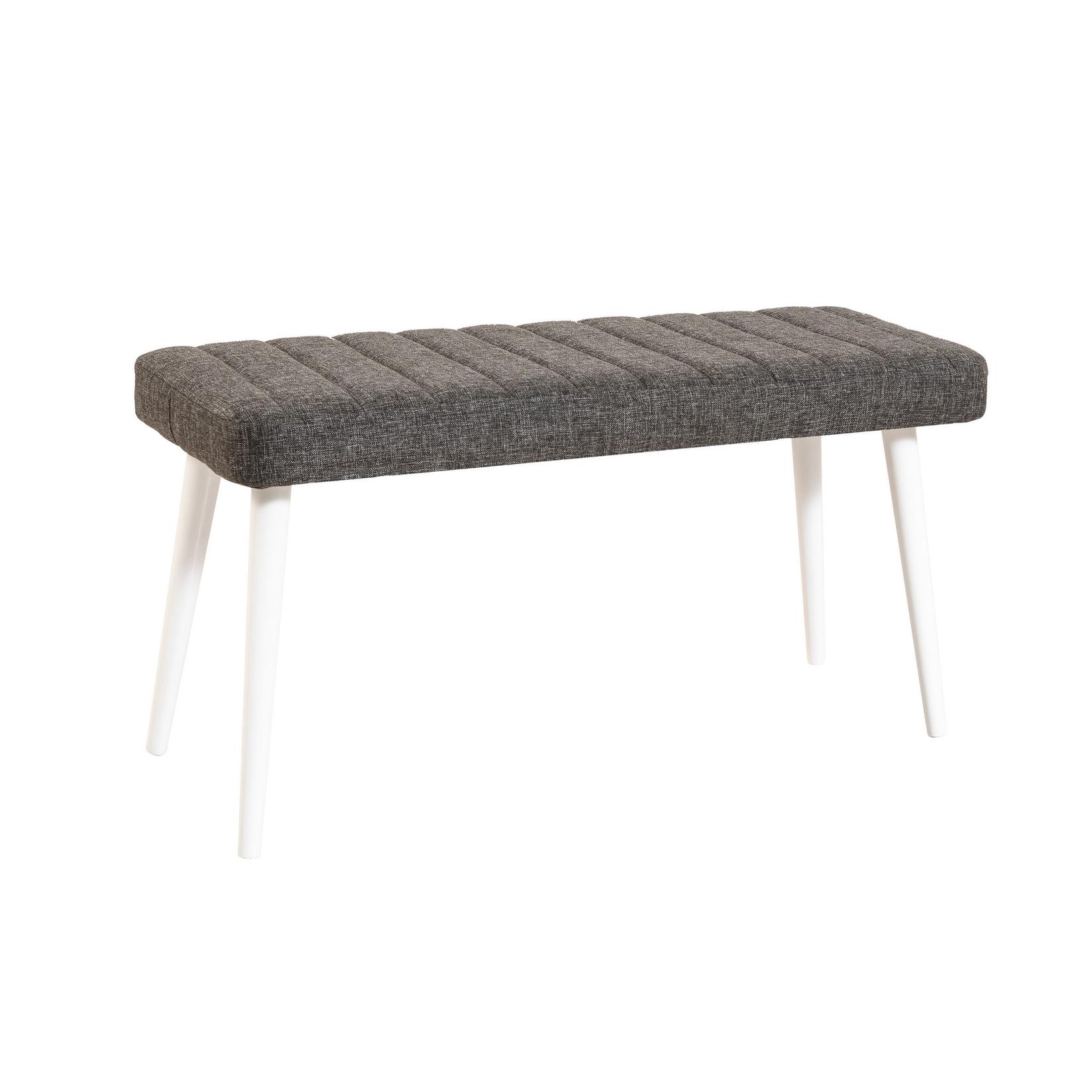 Hanah Home Trpezarijska klupa Stormi Bench 100x39cm Belo-Antracit