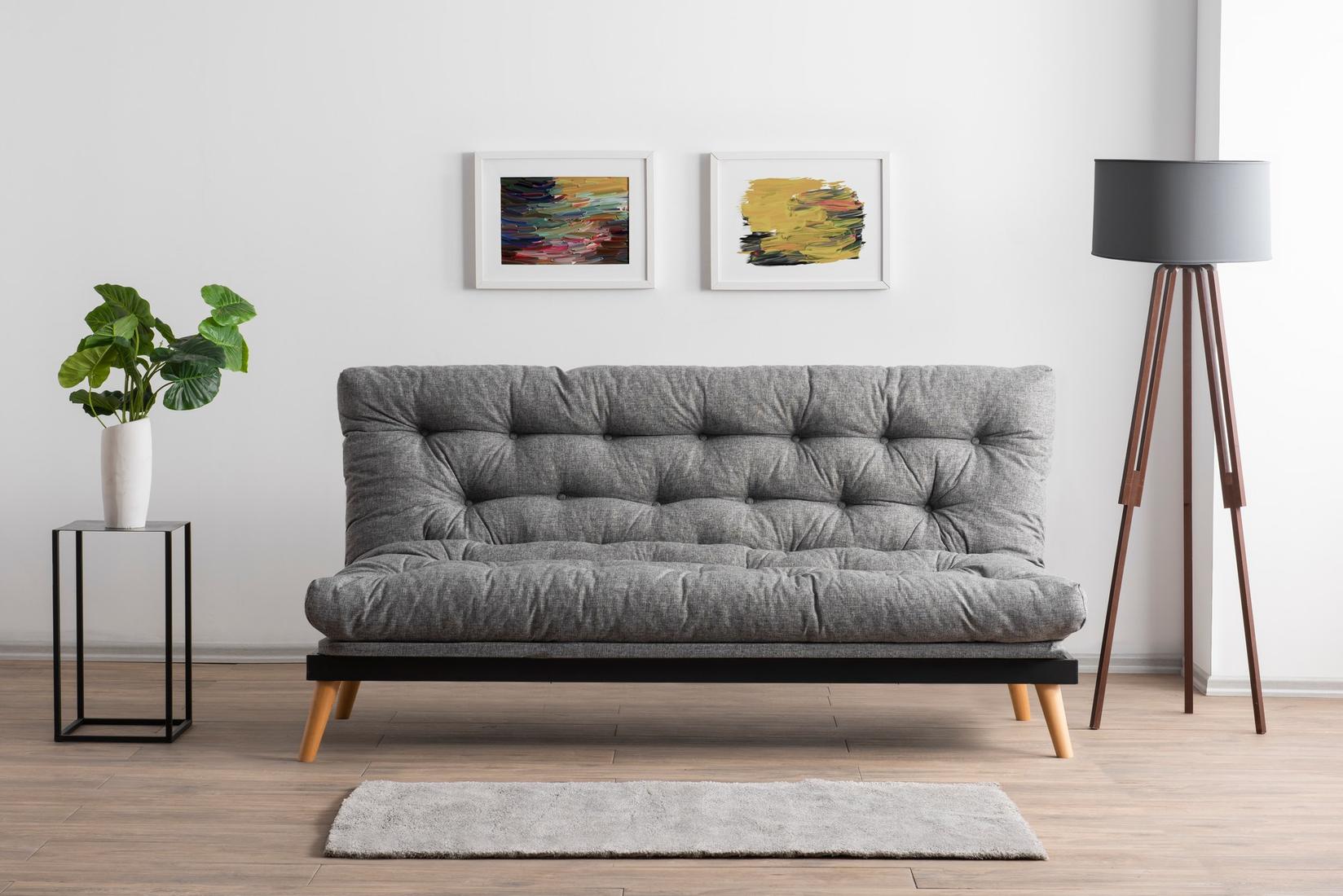 Atelier del Sofa Trosed na razvlačenje Saki 185x120cm Svetlosivi