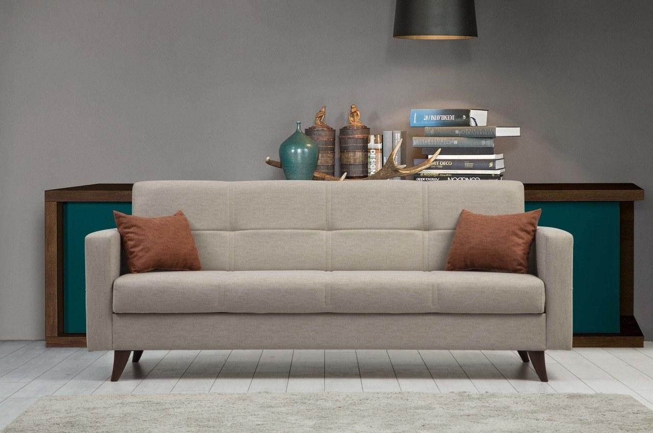 Atelier del Sofa Trosed na razvlačenje Polya 205x86x75cm Bež