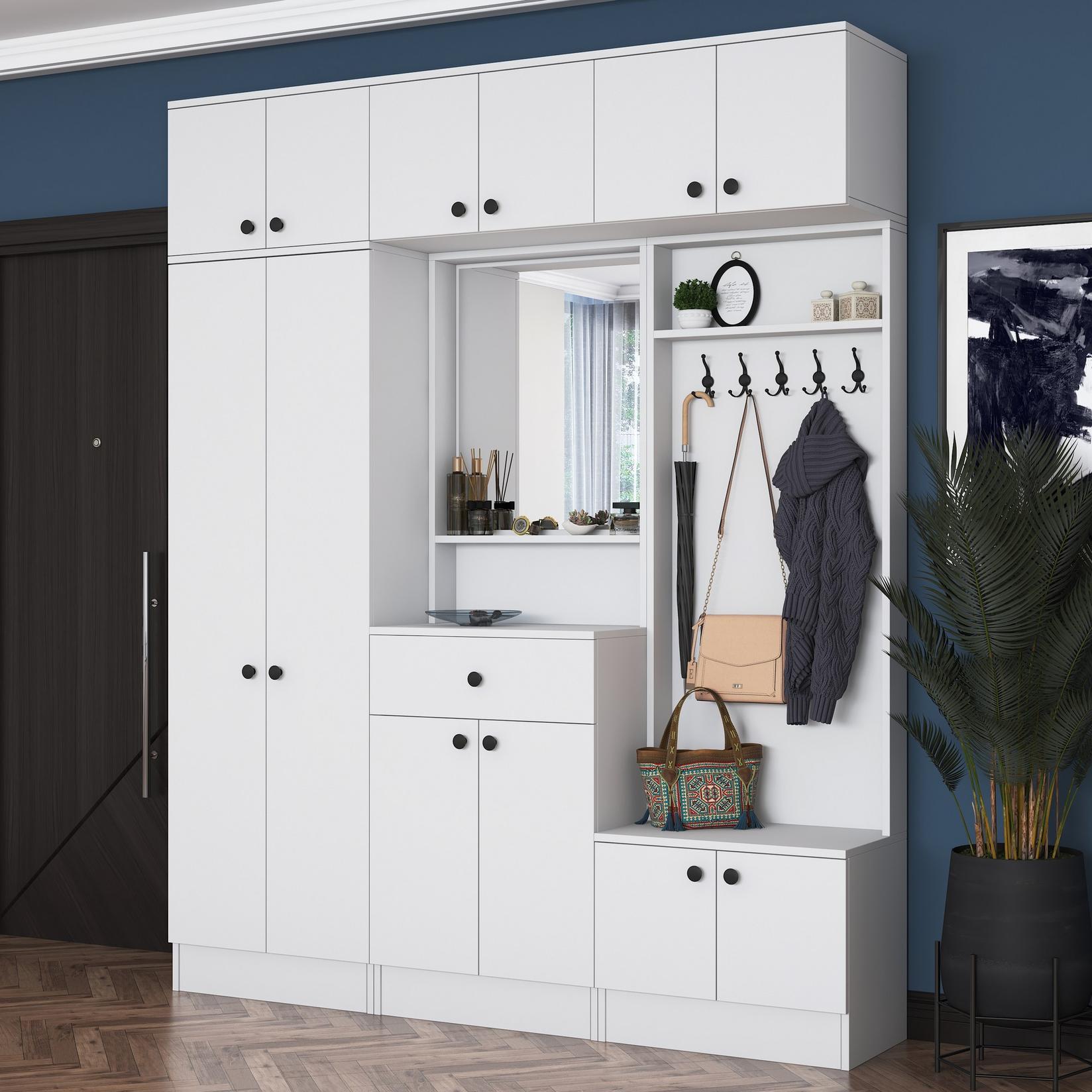 Hanah Home Komplet predsoblje, Beli