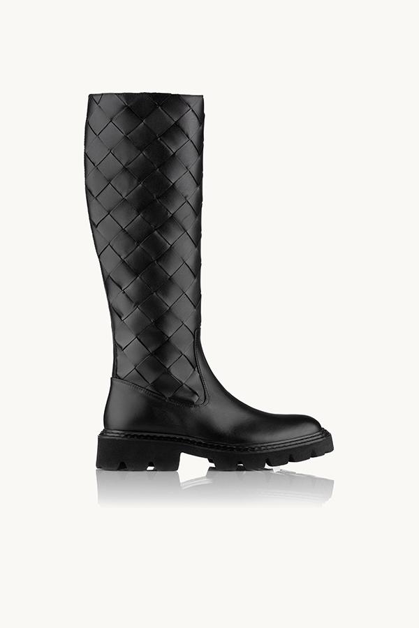 NAKA Ženske čizme Squared Comfort, Crne