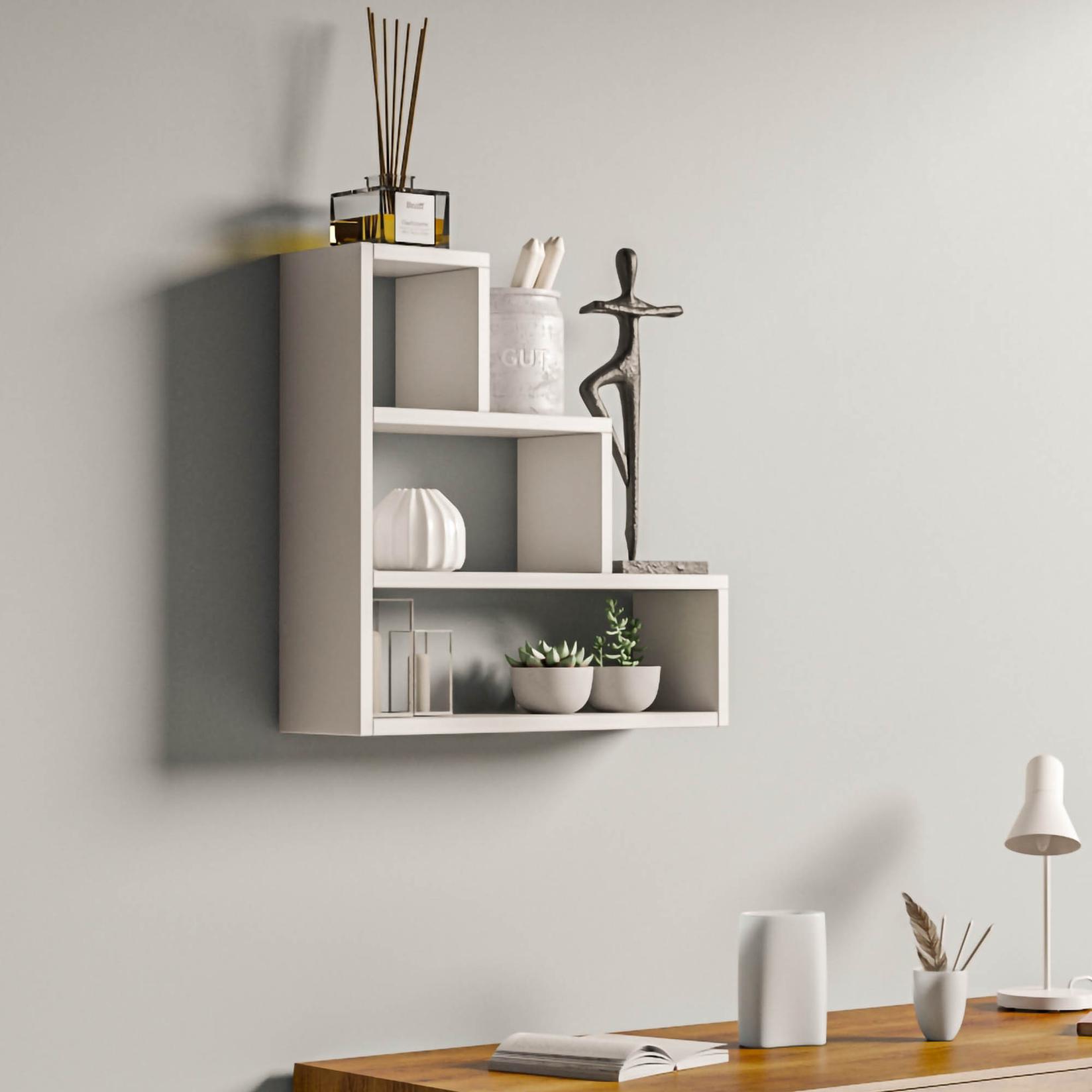 Hanah home Zidna polica Bela