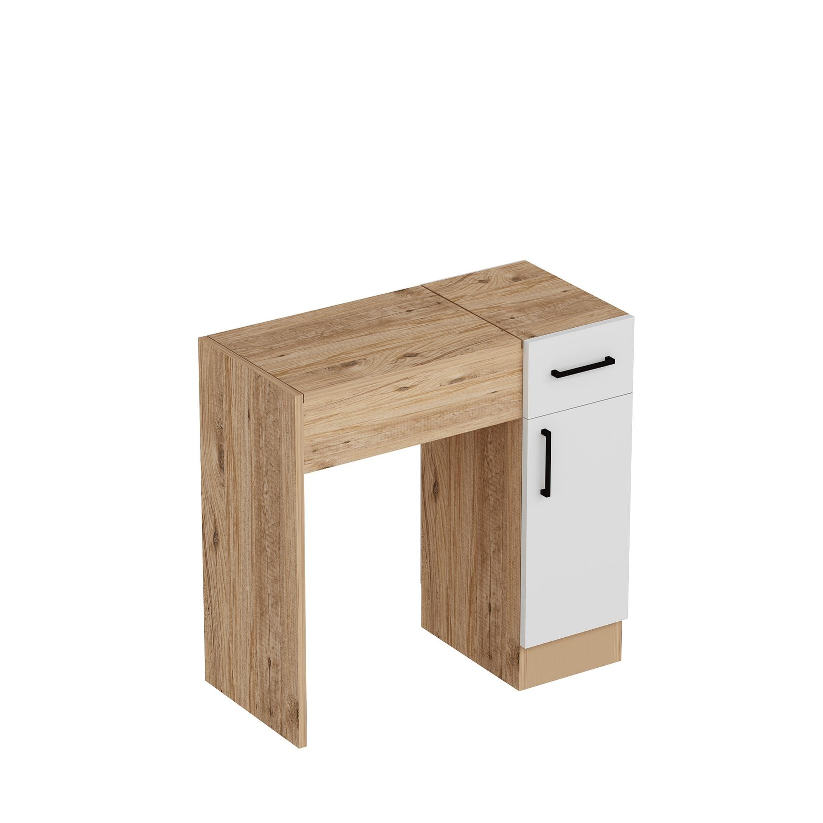 Hanah Home Sto za šminkanje 108x77x37,3cm Bež-Beli
