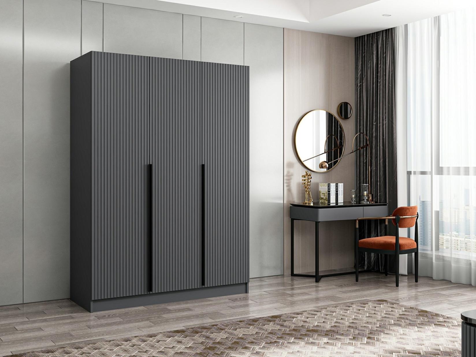Hanah home Ormar Kale 135x210x52cm Antracit