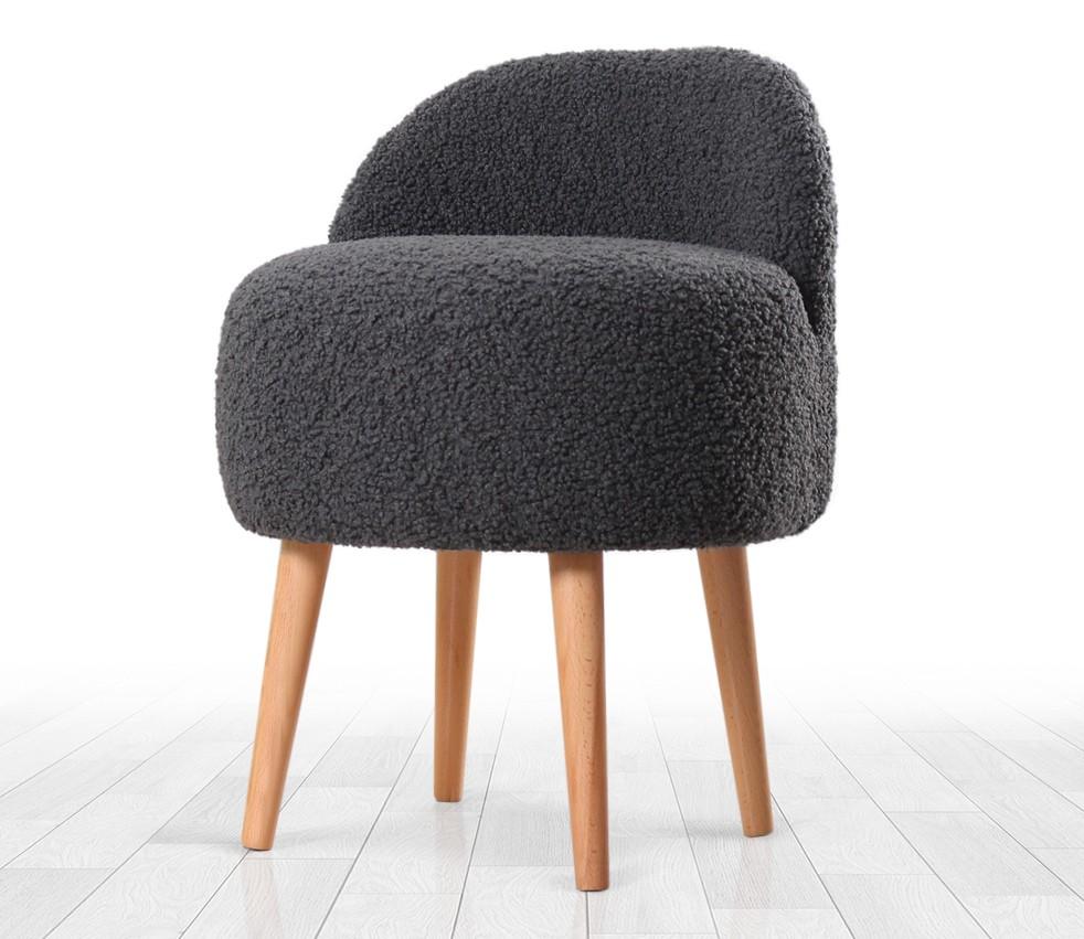 Atelier del Sofa Tabure 48x47x42cm, Tamnosivo