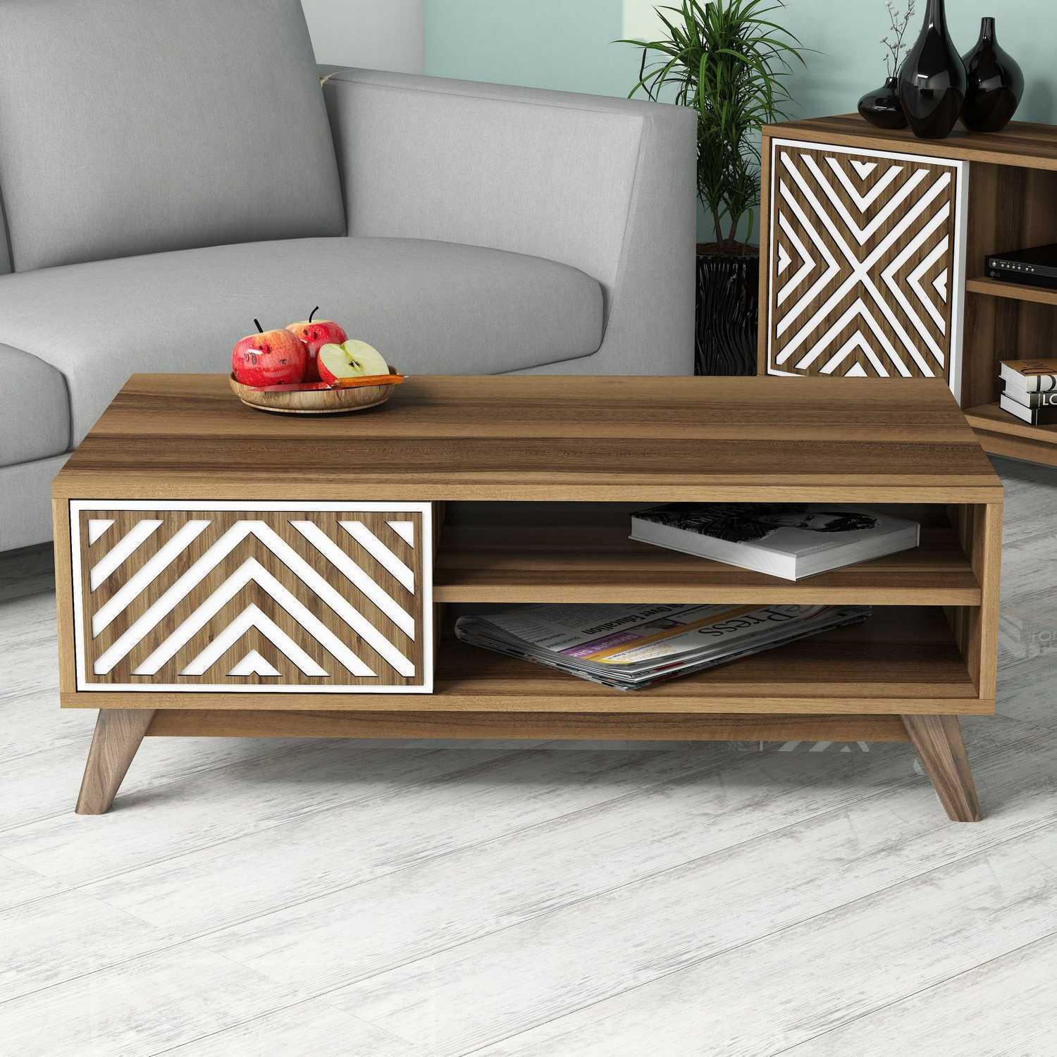 Hanah Home Klub sto Inci 105x38,2x60​cm Orah