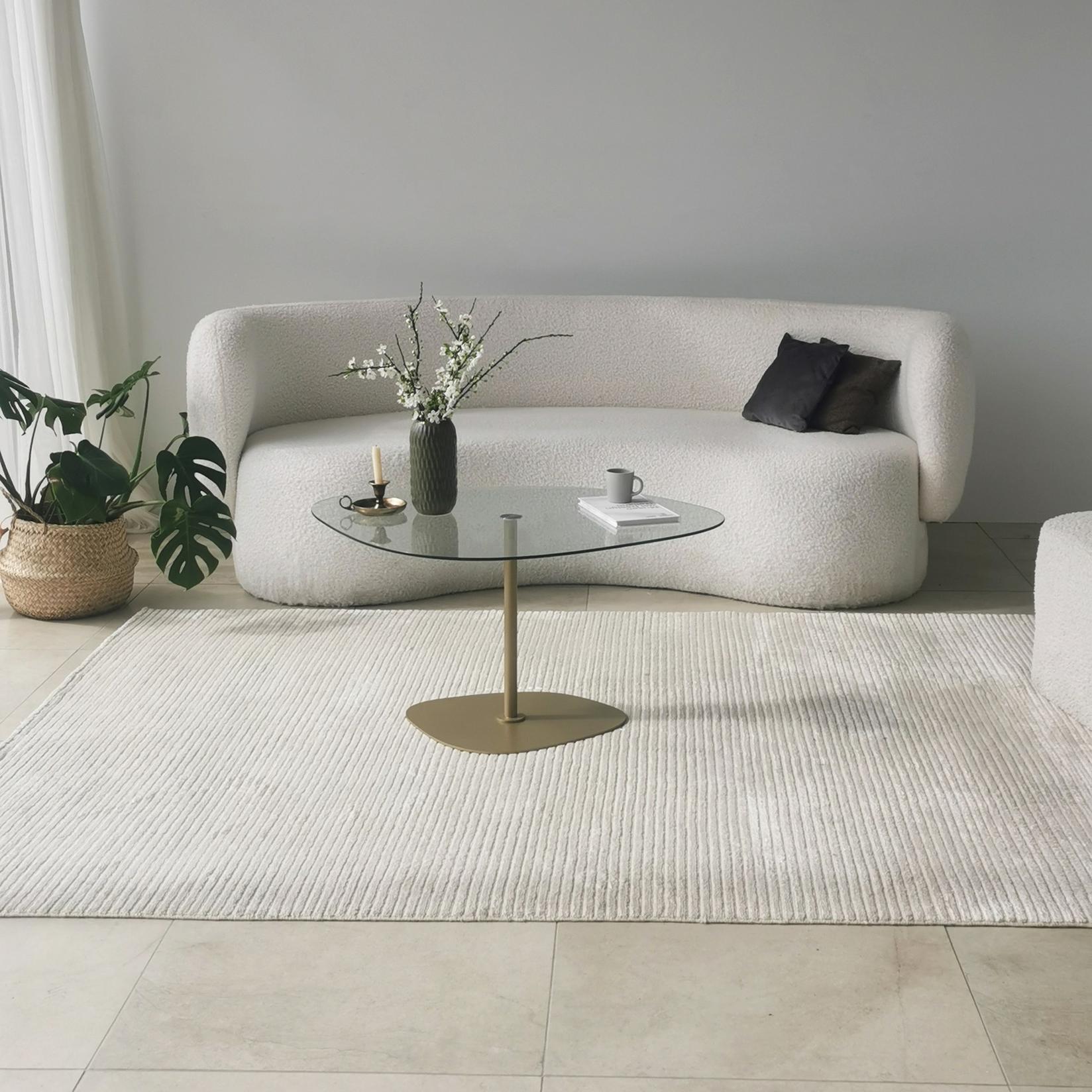 Hanah Home Klub sto Soho 85x40x67cm Providno-Zlatni