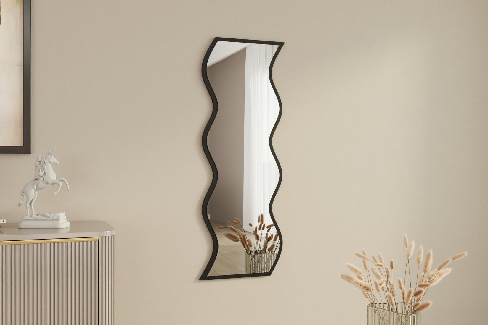 Hanah Home Ogledalo Belo-Crno