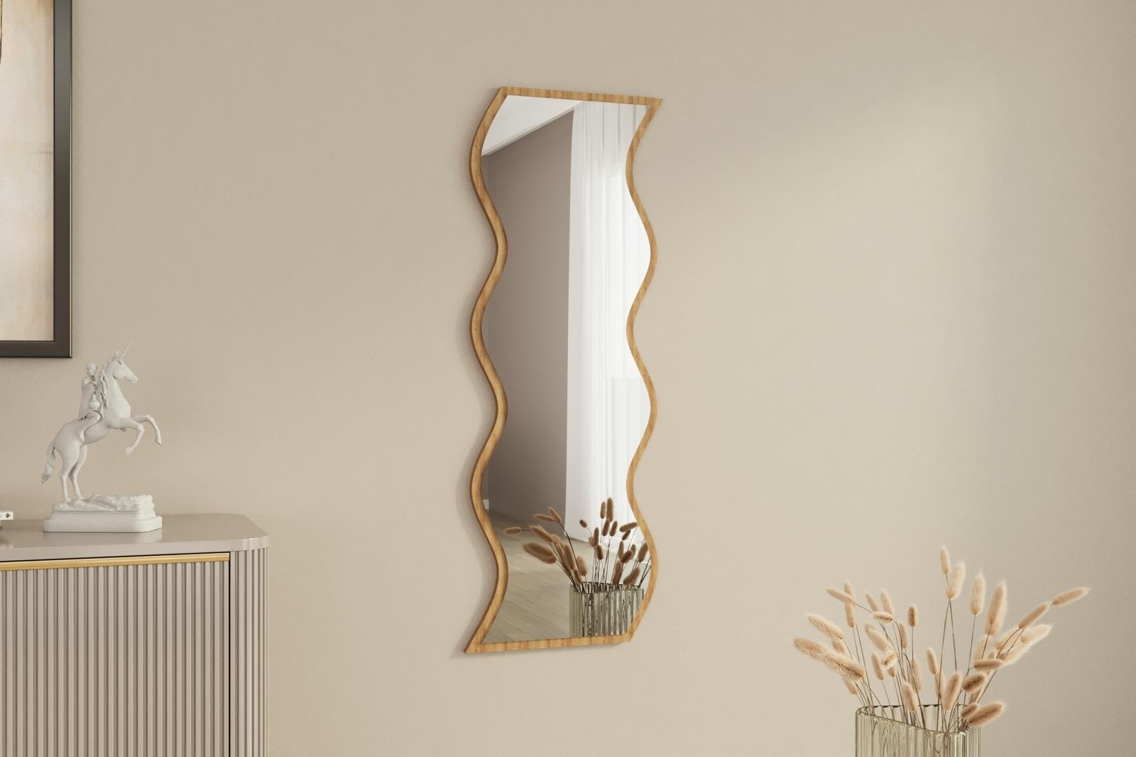 Hanah Home Ogledalo Belo-Bež