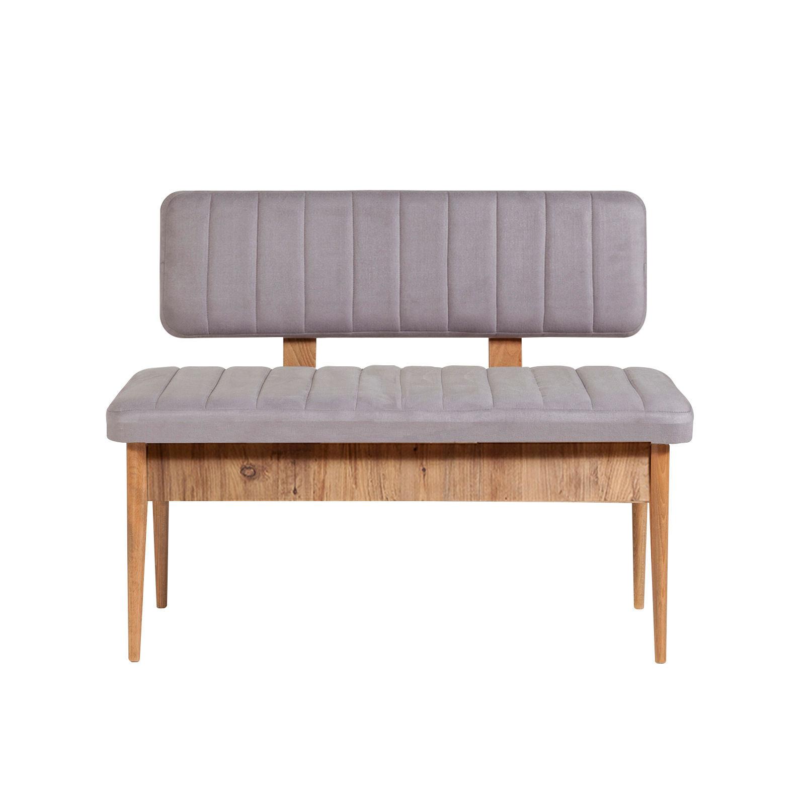 Hanah Home Trpezarijska klupa Vina Bank 110x85x40cm Bež-Lavanda