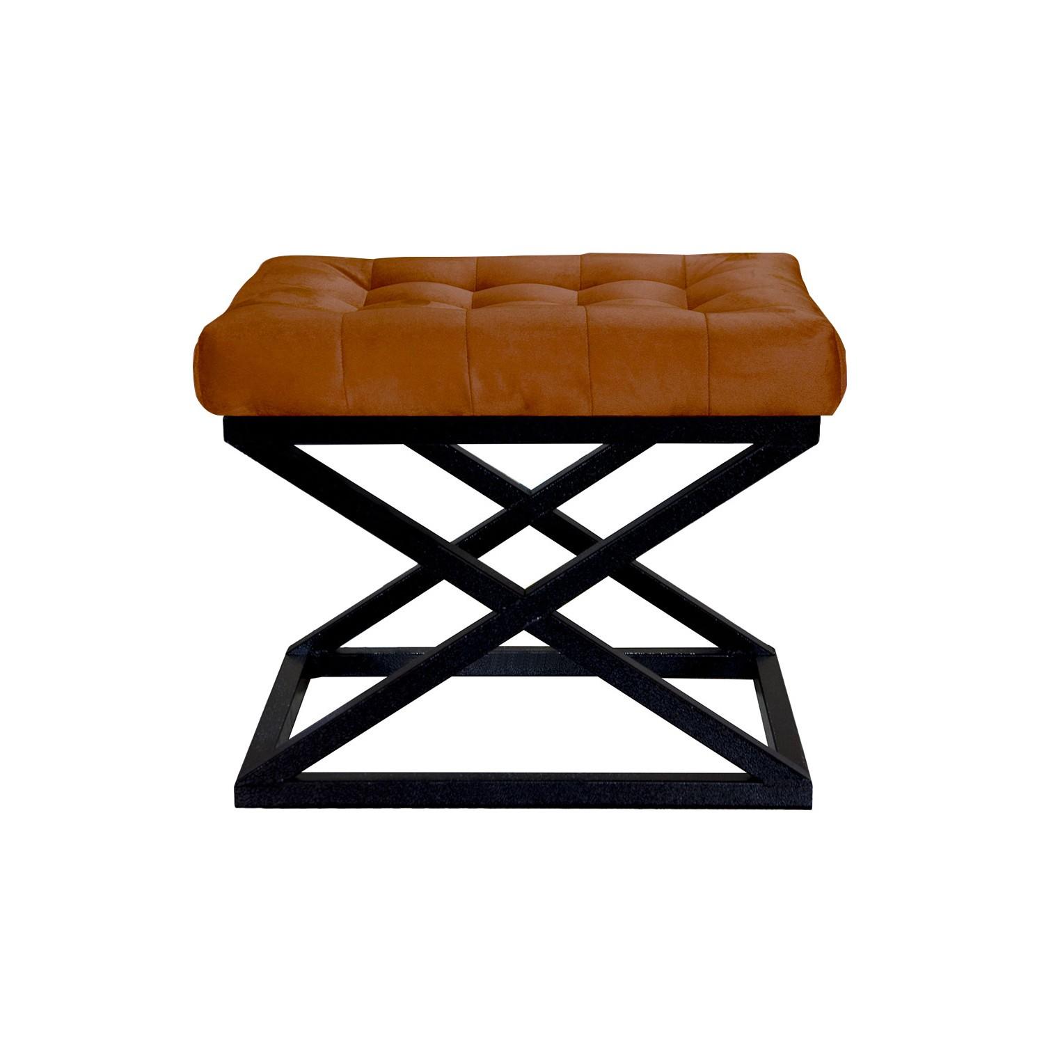 Atelier del Sofa Tabure 50x42x40cm, Crno-Terakota
