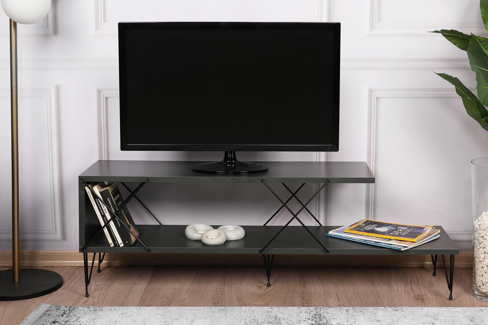 Hanah home TV Komoda Street Antracit