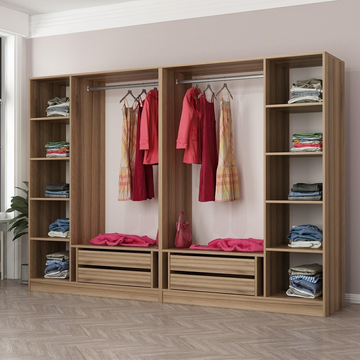Hanah home Ormar Kale 270x190x52cm Bež