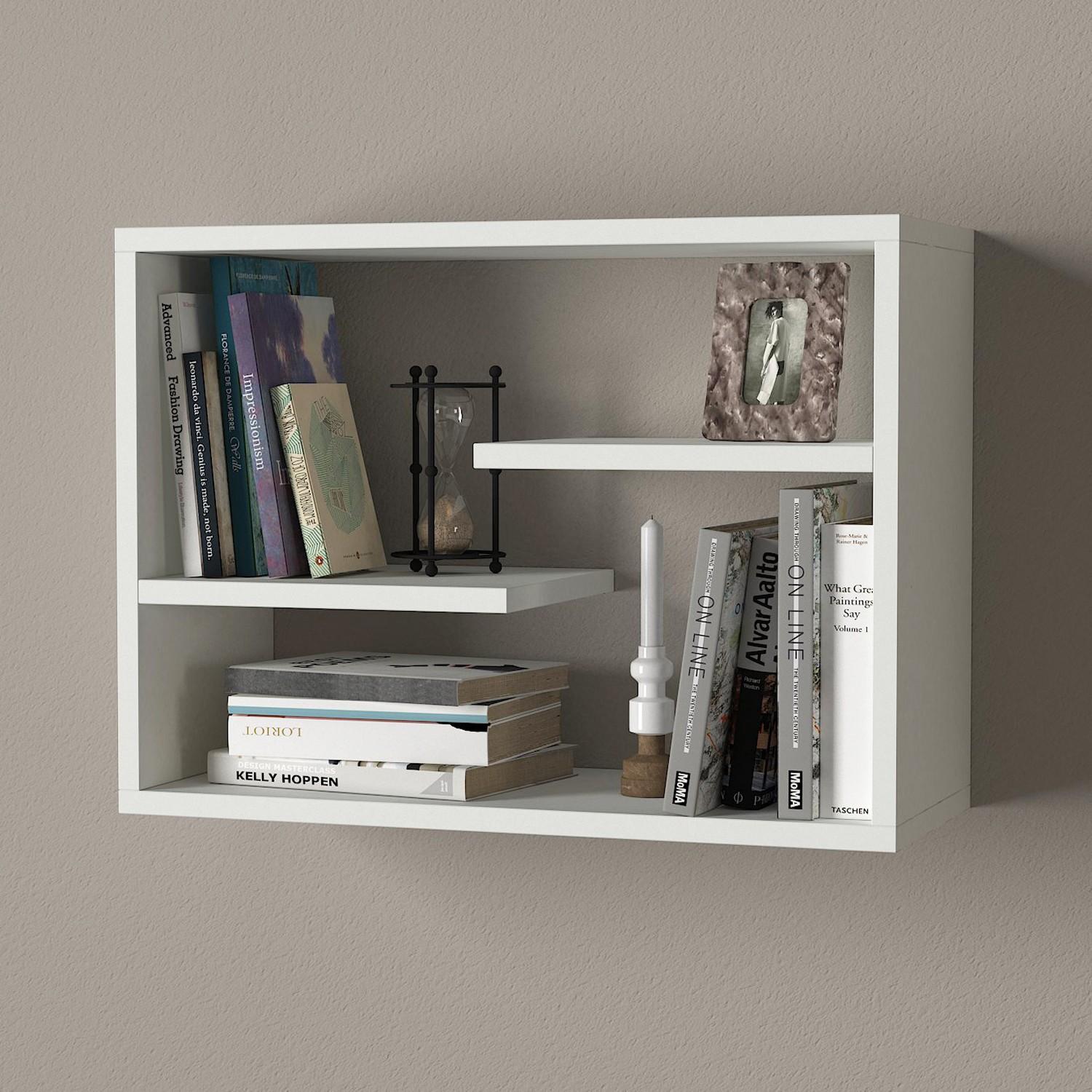 Hanah home Zidna polica Bela