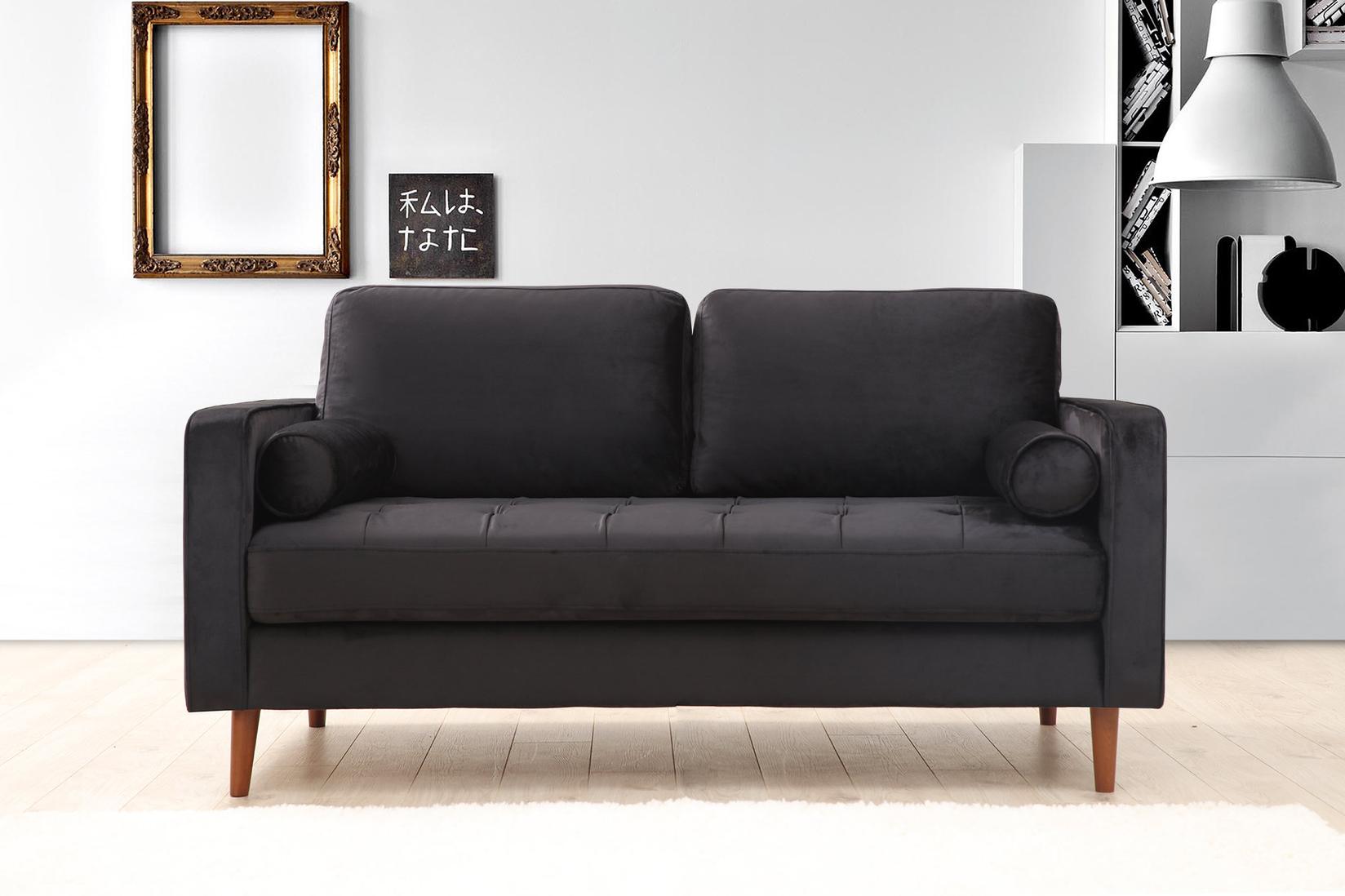 Atelier del Sofa Dvosed Rome 90x70x175cm Crno-Hrast