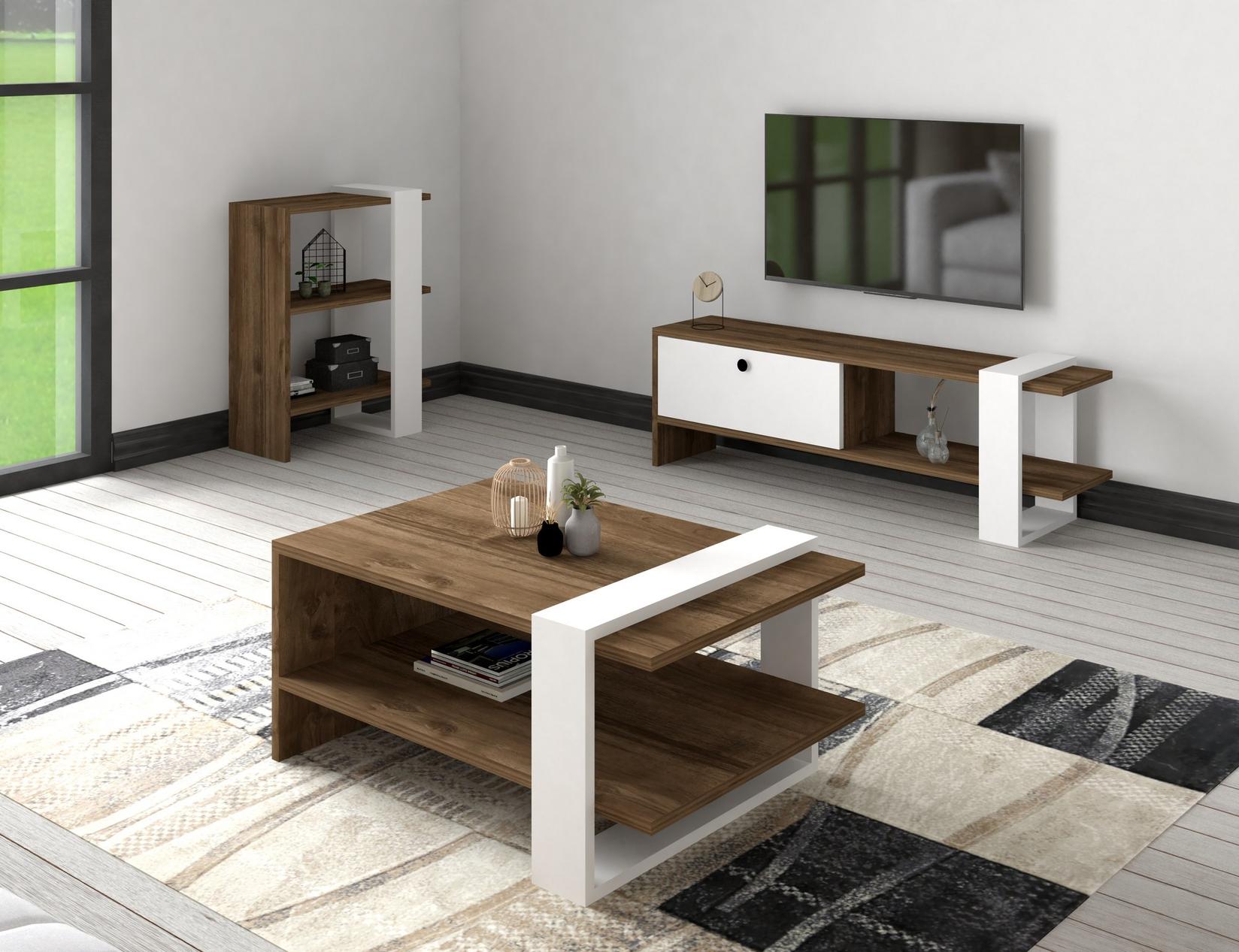 Hanah Home Set TV Komoda i klub sto Orah