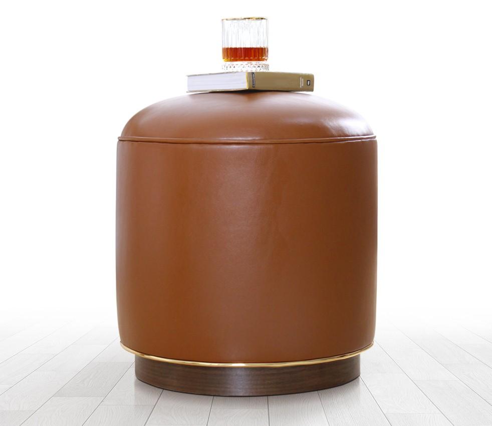 Atelier del Sofa Tabure 43cm Kamel