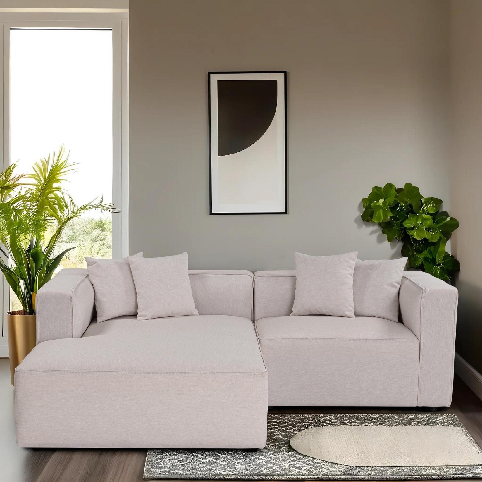 Atelier del Sofa Ugaona garnitura 230x69x180cm Bež
