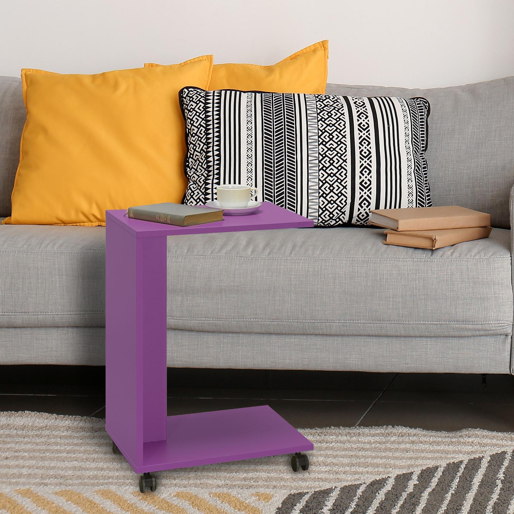 Hanah home Klub sto 35x65x45cm Ljubičasti