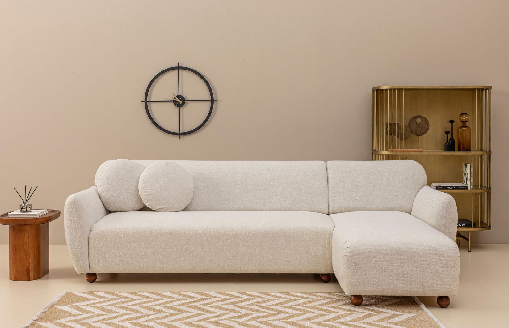 Atelier del Sofa Ugaona garnitura Eddy 162x273cm, Bela