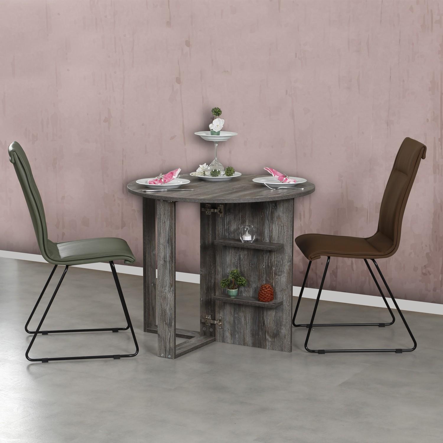 Hanah Home Sklopivi sto Middle 90x77x45cm Hrast