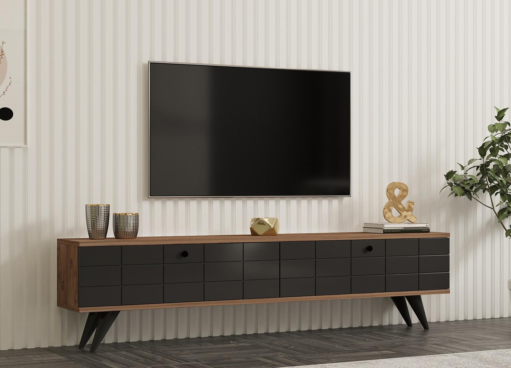 Hanah home TV Komoda Alberi Bež-Antracit