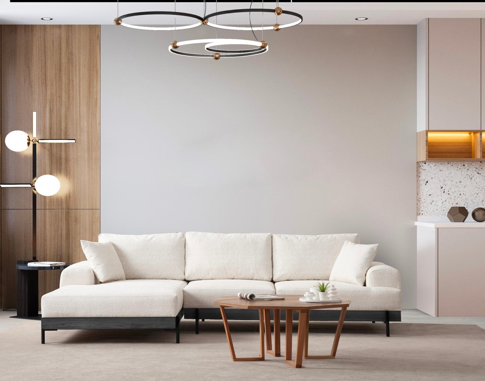 Atelier del Sofa Ugaona garnitura Eti 98x78x170cm Bela