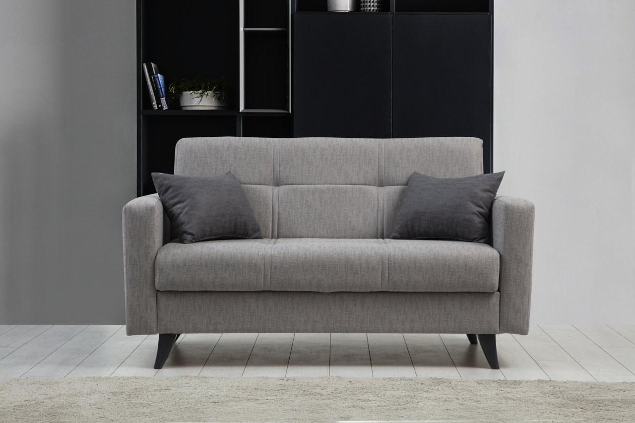 Atelier del Sofa Dvosed na razvlačenje Polya 151x86x75cm Svetlosivi