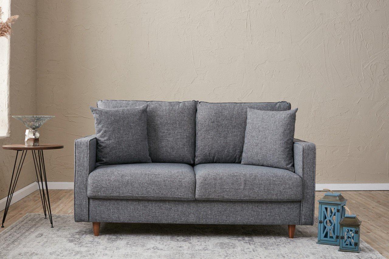 Atelier del Sofa Dvosed Eva 155x82x90cm Sivi