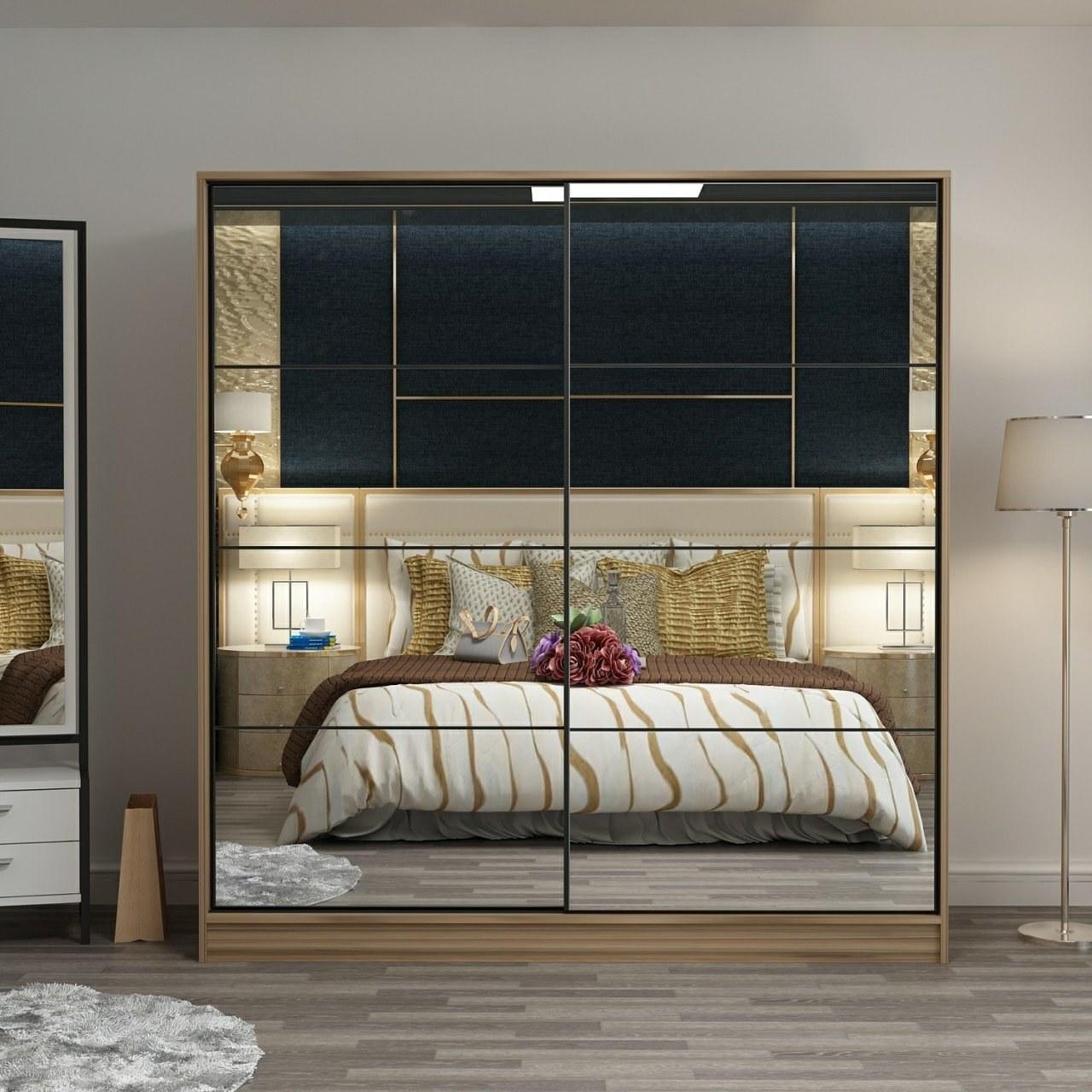 Hanah home Ormar Kale 180x190x52cm Bež