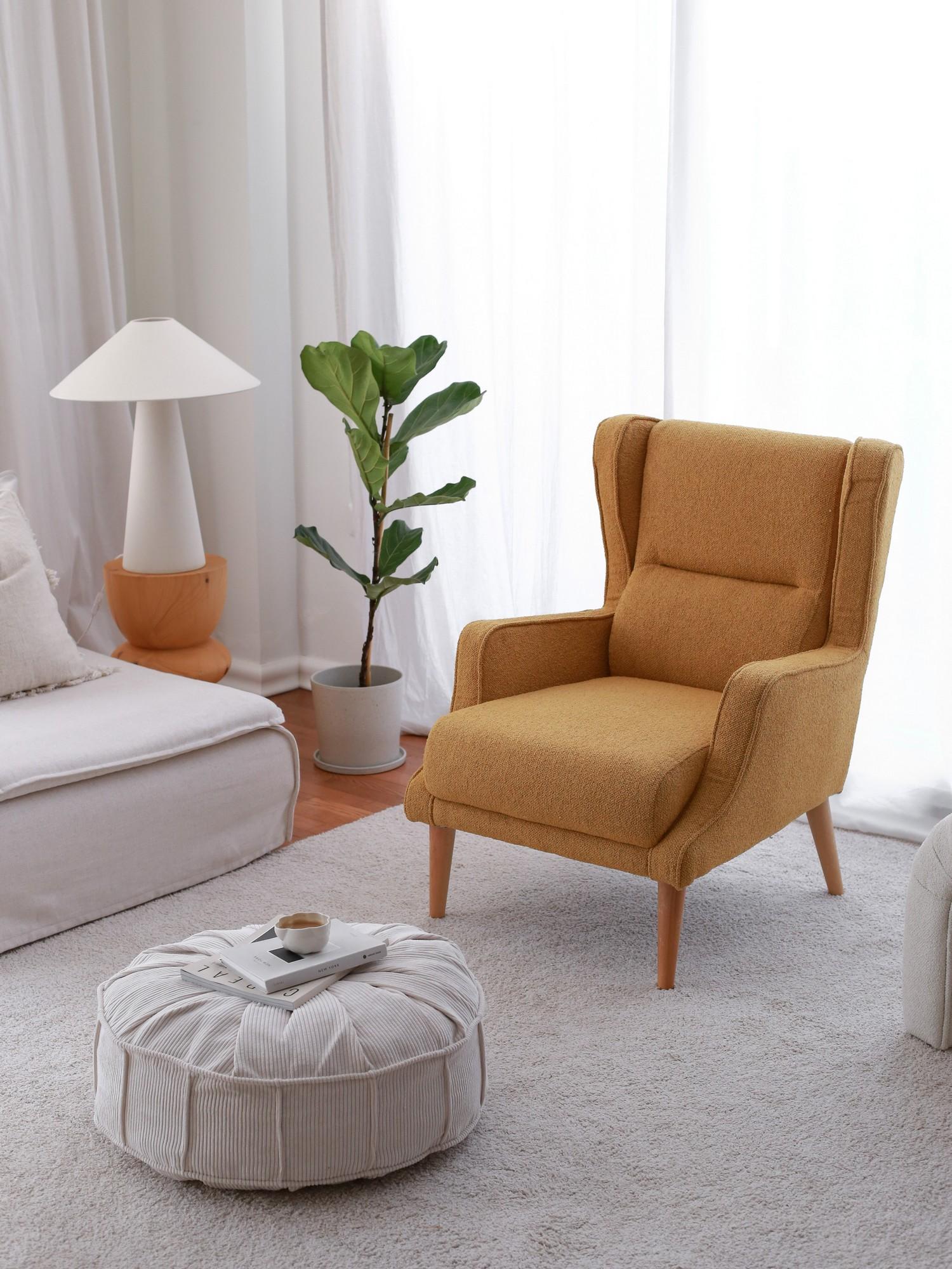 Atelier del Sofa Fotelja Klam 70x94x78cm Kaki