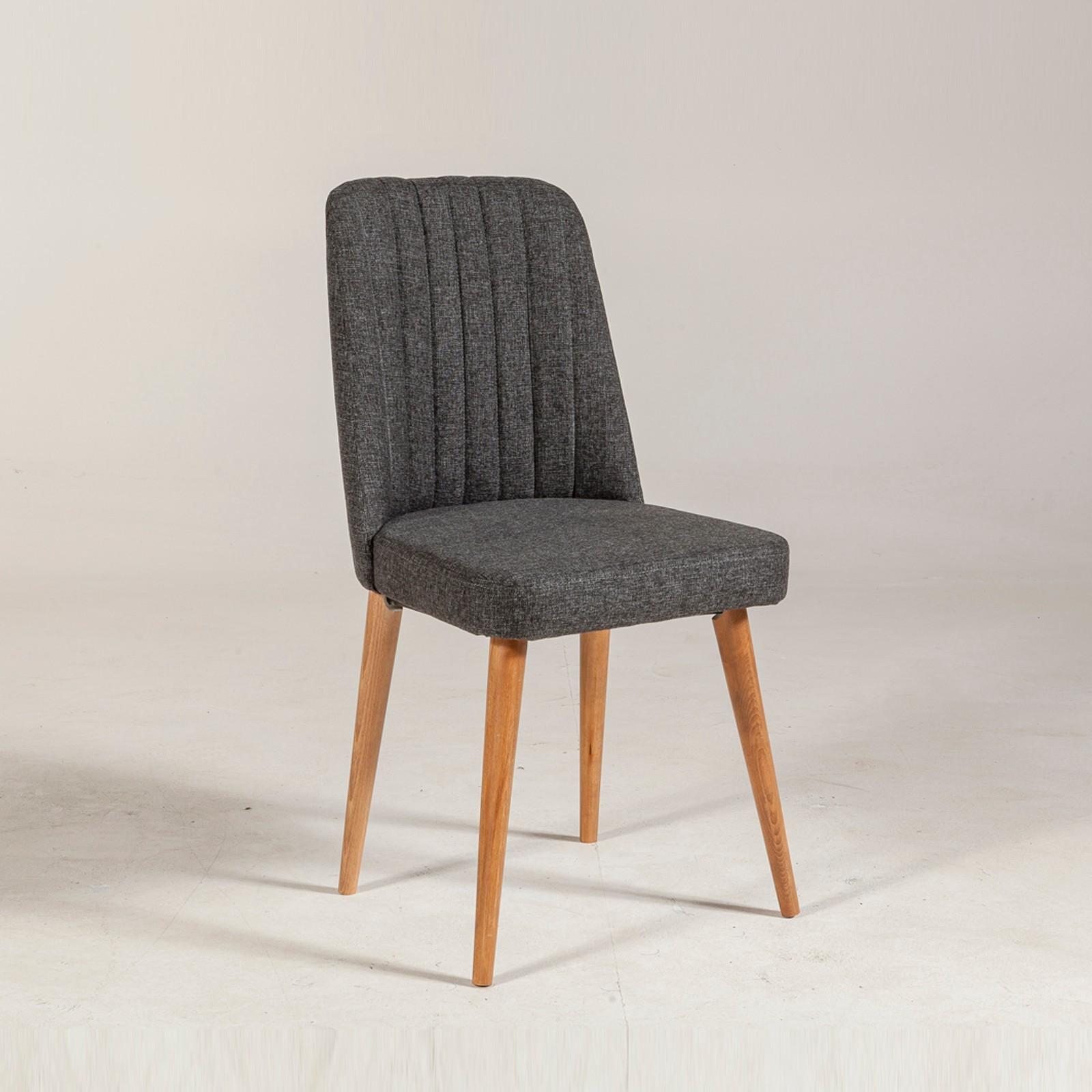 Hanah Home Trpezarijska stolica Vina Sandalye 47x89x46cm Bež-Antracit