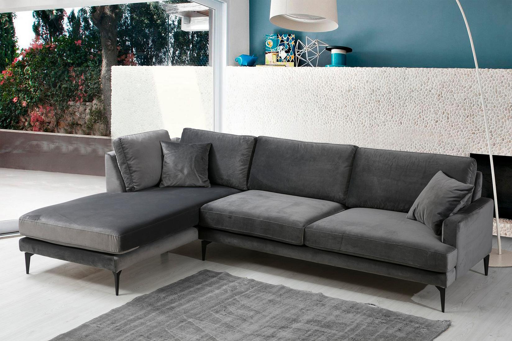 Atelier del Sofa Ugaona garnitura 90x88x283cm Antracit