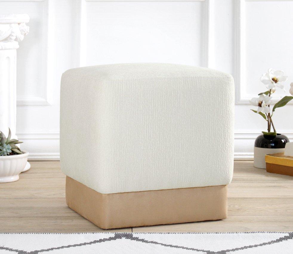 Atelier del Sofa Tabure 45x45x45cm, Krem