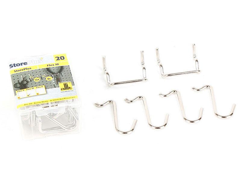 Makuba-Allit Kukice za kačenje alata na panel, 20 komada