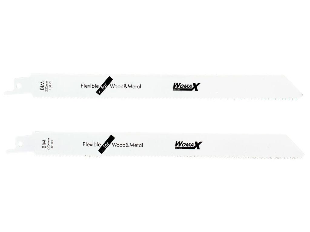Womax Set listova testere za ubodne testere, 225x19x0.9 mm, 2 komada