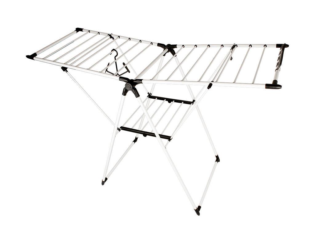 Sušač za veš 155x60x99 cm, Sklopivi, Beli