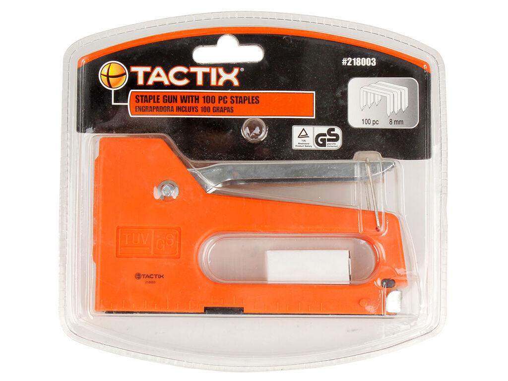 Tactix Ručna heftalica,  4-14 mm, Crvena