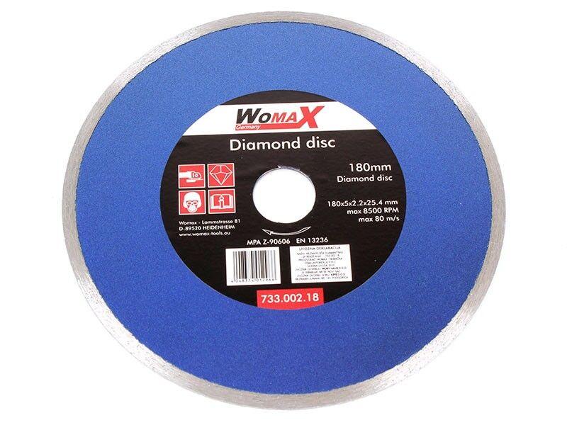 Womax Dijamantska rezna ploča, Ø250x25.4 mm