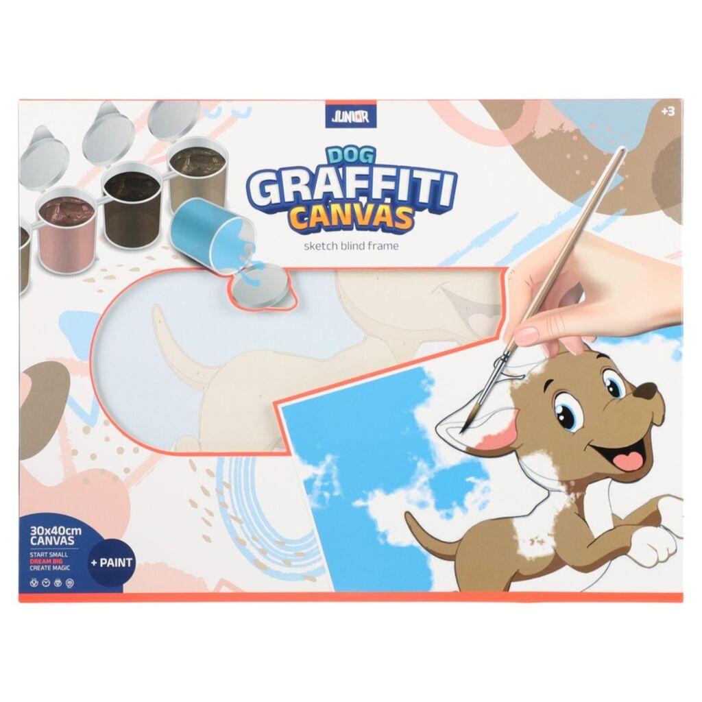 Kreativni set Oboj po projevima Graffitti Kuca 30x40