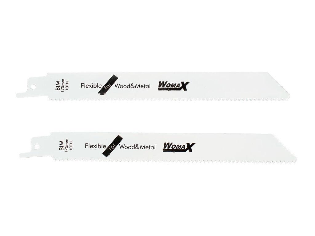 Womax Set listova testere za ubodne testere, 175x19x0.9 mm, 2 komada