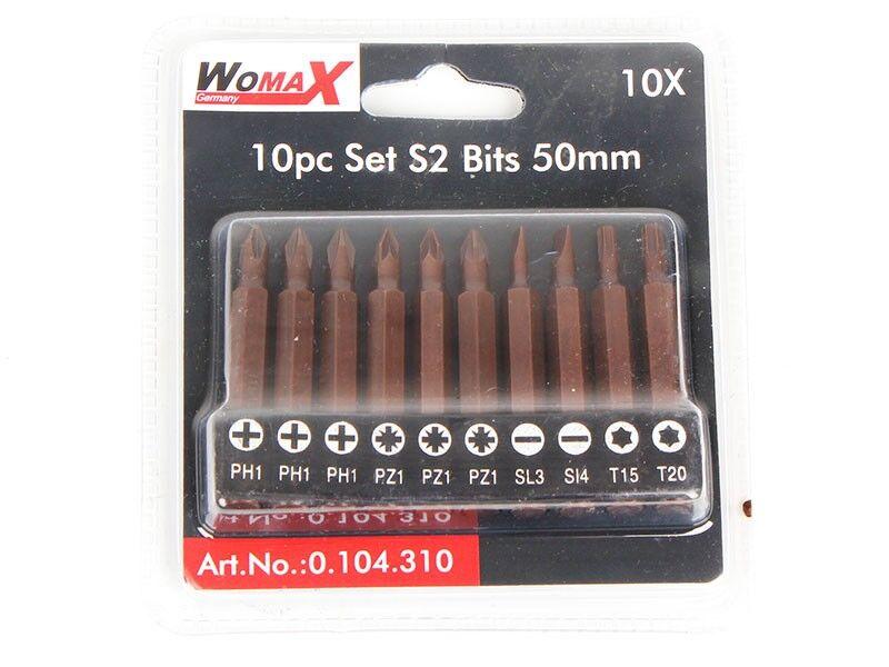 Womax Set pinova S2, 25 mm, 10 komada