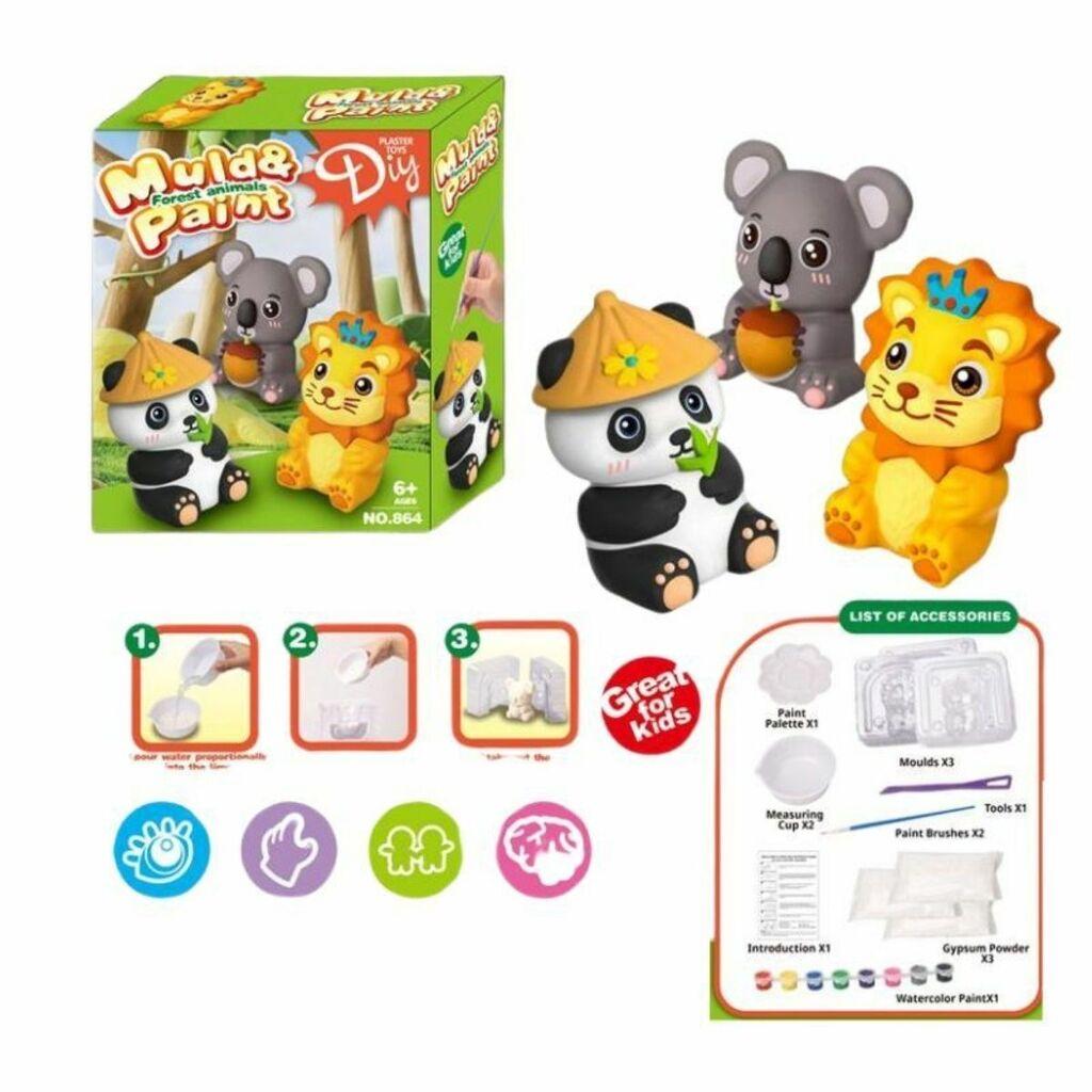 Kreativni set napravi i oboj životinju od gipsa