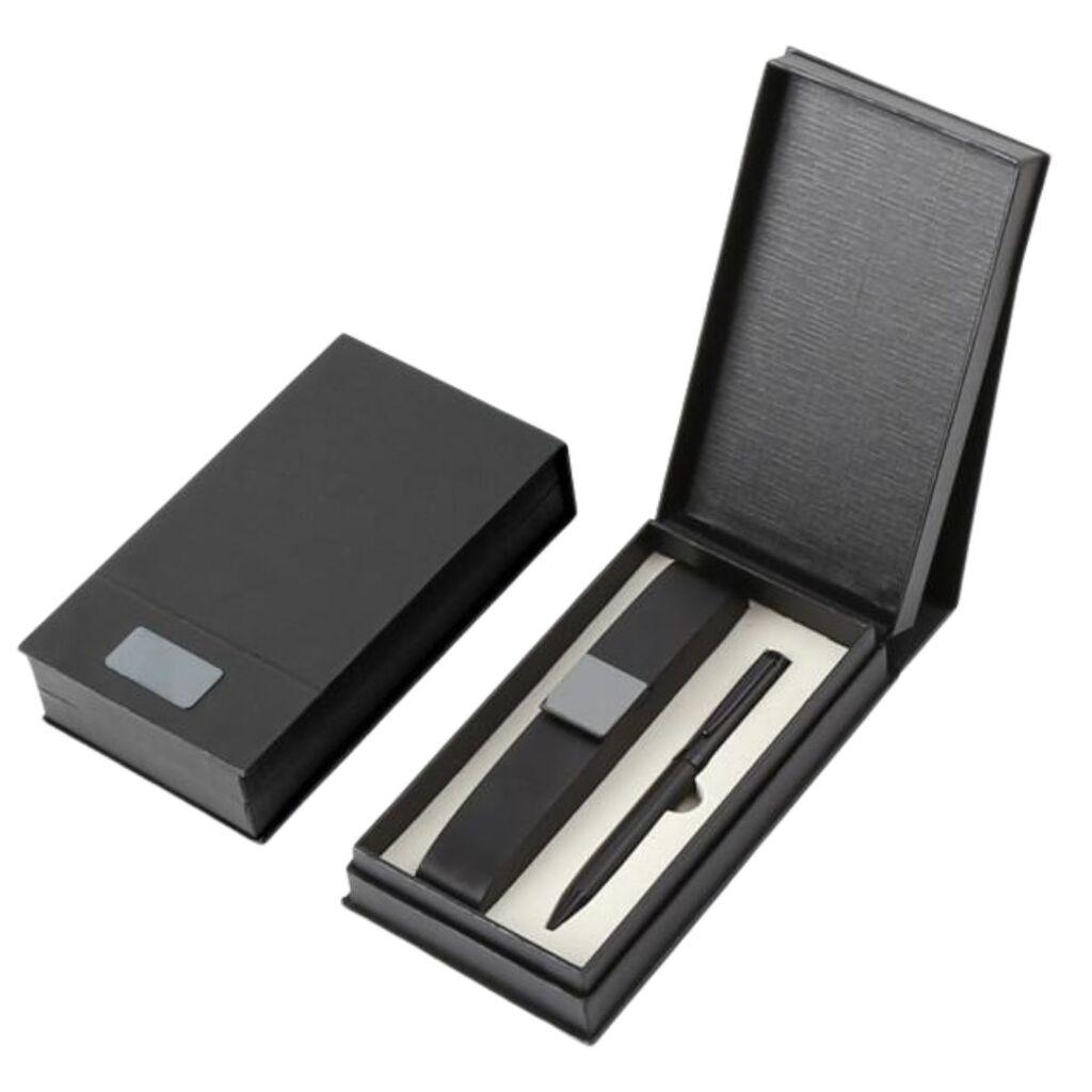 Poklon set za pisanje crna Monet hemijska olovka i futrola