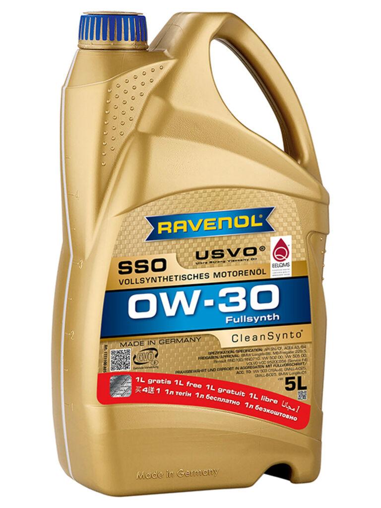 Ravenol Motorno ulje SSO 0W-30, 4 l + Poklon, 1 l