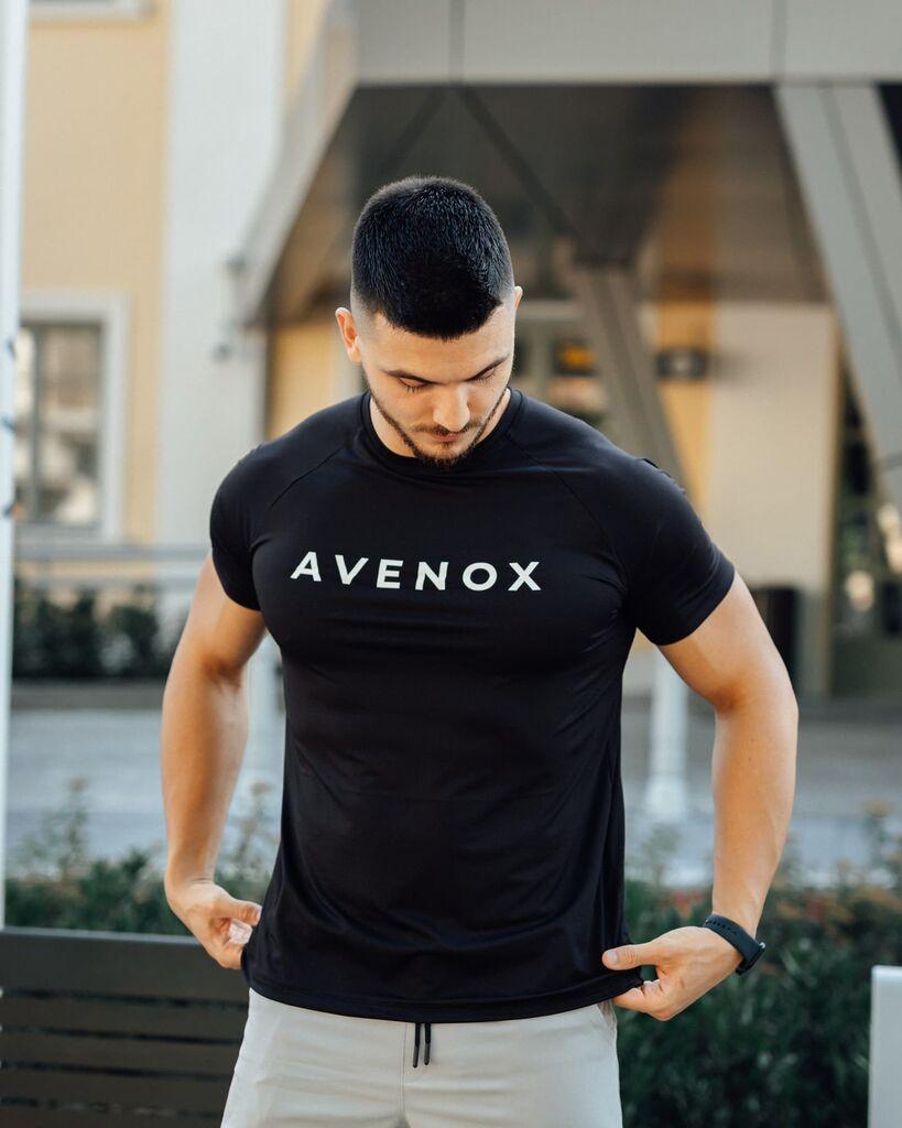 Avenox Muška majica Signature Performance, Crna