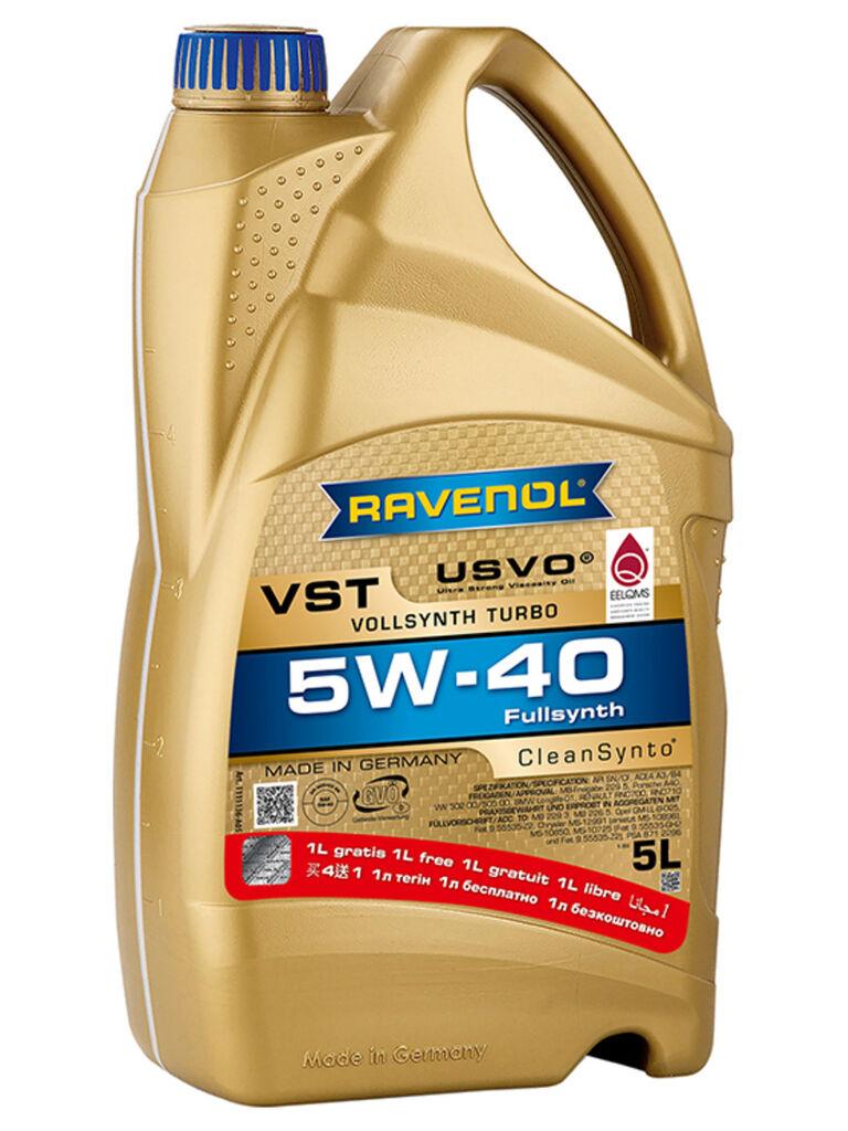 Ravenol Motorno ulje VST 5W-40, 4 l + Poklon, 1 l