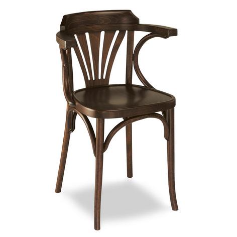 DOMMI Trpezarijska stolica Bentwood 001, Braon